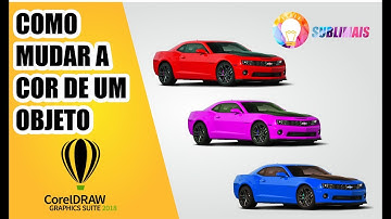 COMO MUDAR A COR DE UM OBJETO NO COREL DRAW