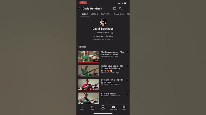 Subscribe to David Backhaus on YouTube
