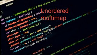 unordered_multimap in STL Lecture-72