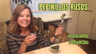 Pepinillos rusos, receta rápida (pepinos salados, encurtidos en salmuera)