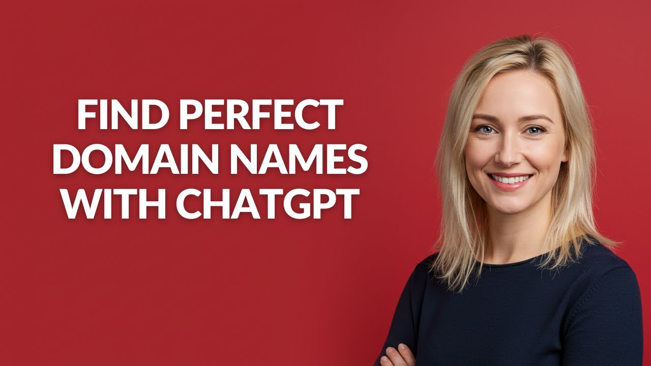 FIND PERFECT DOMAIN NAMES WITH CHATGPT - Julia'sTutorials