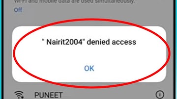 Denied Access To Network Wifi | Wifi Denied Access To Network In Realme, Oppo