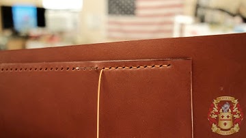 Handcrafted English Bridle Briefcase - Part 2 of 5 - Silva Build