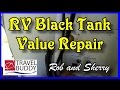 RV Black Holding Tank Valve Replacement | RV Travel Buddy #rvtank #blacktank #tankvalve