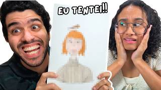 TENTANDO ENSINAR MEU NAMORADO A DESENHAR!