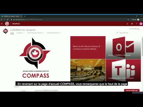 Vidéo d'introduction de relative à l'accès au portail pour étudiants (COMPASS)