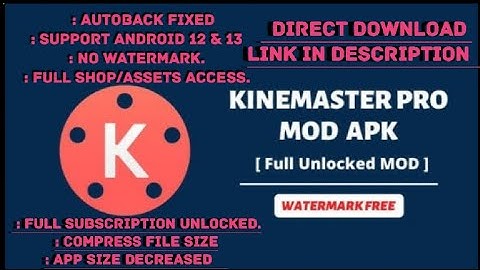 Kinemaster Pro Android 12 Fully Working