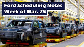 Ford Scheduling Information for the week of 3/25/24 by Long McArthur 1,864 views 1 month ago 23 minutes