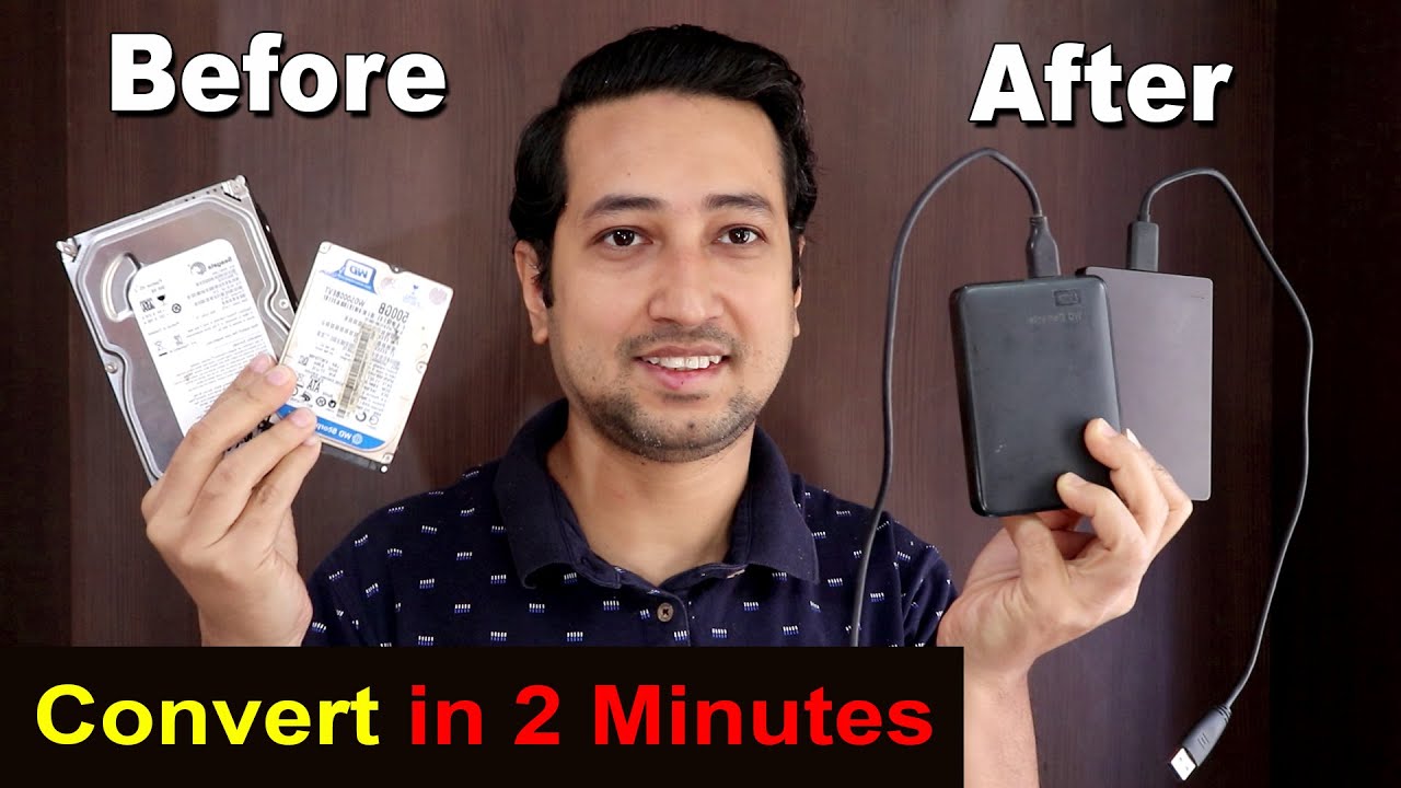 How To Convert Any Internal Hard Disk To External Hard Disk in Just