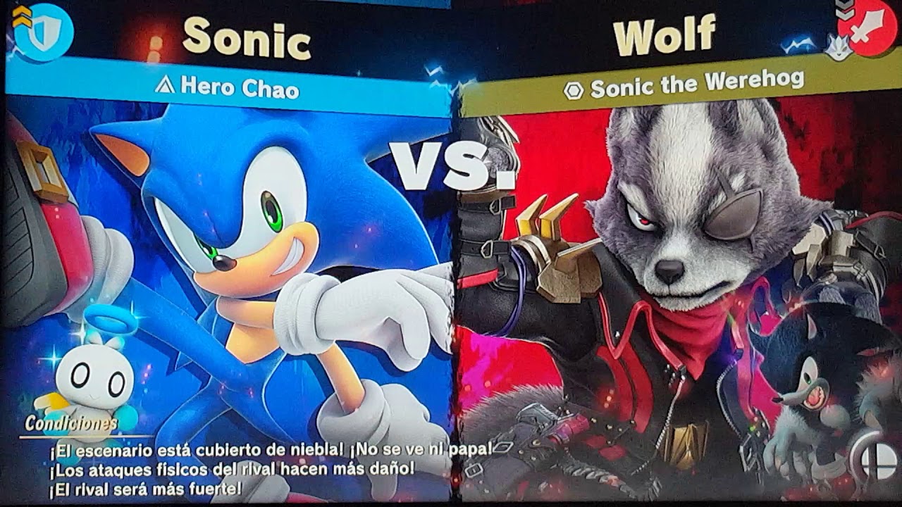 Super Smash Bros Ultimate Sonic the werehog spirit challenge - YouTube