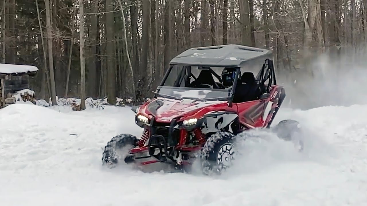 2020 Honda Talon 1000R - POV Snow Driving