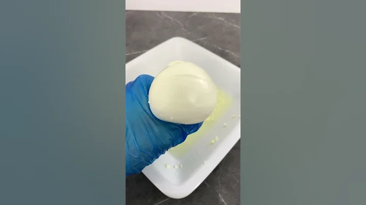 HOMEMADE MOZZARELLA 😍 Ready in 5 mins 😍😍😍 #shorts #asmr #asmrfood