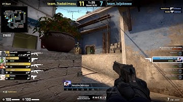 INSANE DEAGLE 1v5 (faceit oce)