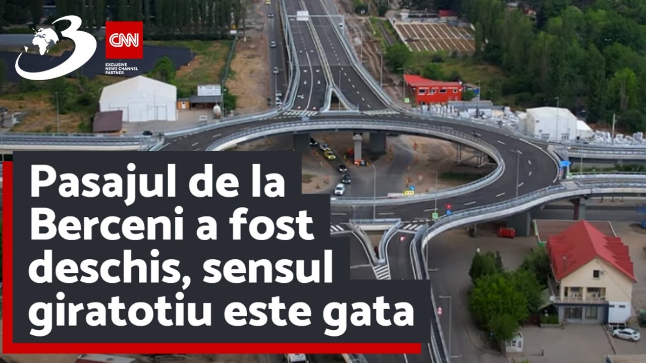Pasajul de la Berceni a fost deschis, sensul giratotiu este gata