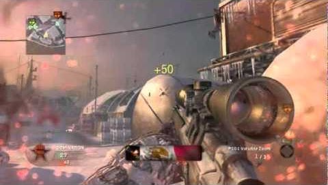 2 Quickscope Hitmarkers and a QS Wall Bang - CoD Black Ops Clip