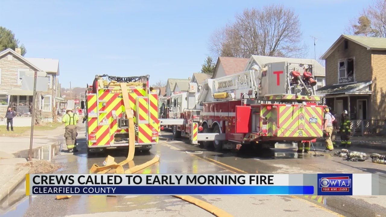1 injured in Clearfield house fire that closed part of Route 322 YouTube