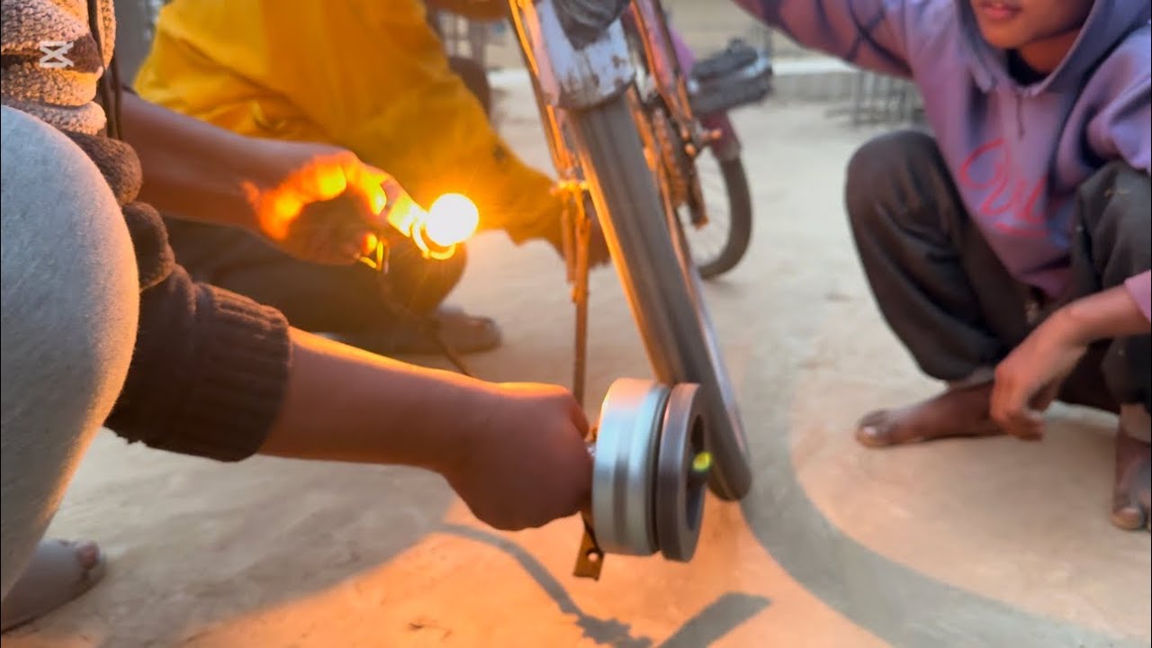 Motor bike, cool starting coil Bala light Baku full video￼Prem Lama 12 YouTube channel 😱😱🙏🙏￼