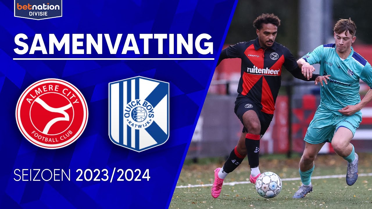 Samenvatting Jong Almere City - Quick Boys | Betnation Divisie - YouTube