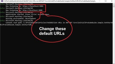 Set Start URL in ASP.NET Core