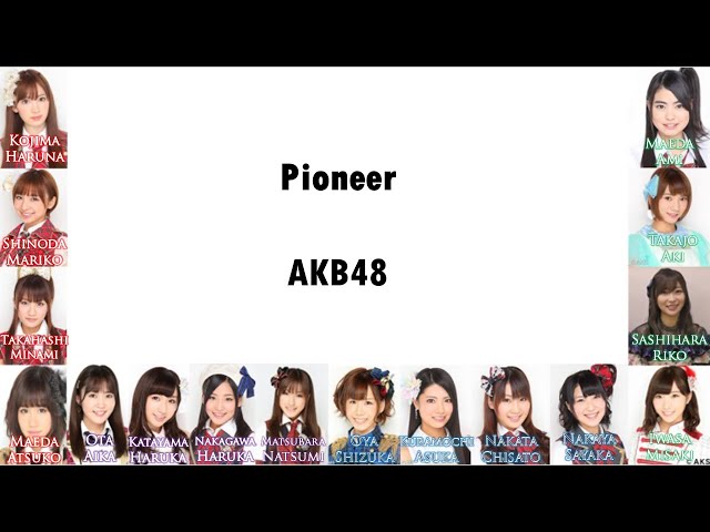 AKB48 team A - Pioneer(Romaji,Kanji,English)Full Lyrics class=