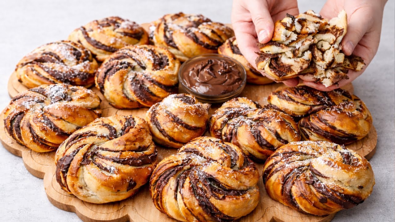 Chocolate Swirl Buns Recipe | Easy Homemade Rolls