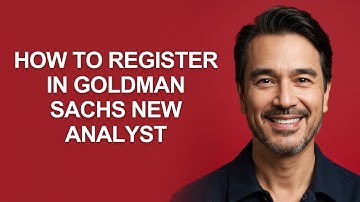 How to Register In Goldman Sachs New Analyst - KevinHowTo