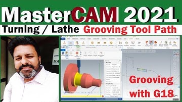 Mastercam 2021 Turning tutorials | Mastercam Grooving | #mastercam CNC Programming in Hindi