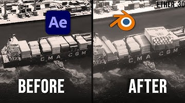 VFX Camera Tracking & Compositing Demo | After Effects + Blender