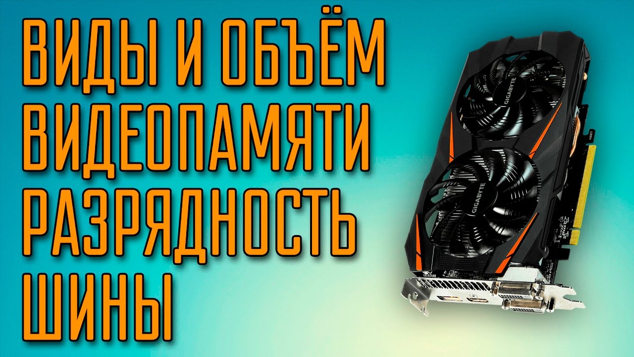 Виды видеопамяти и сколько её нужно? Какая нужна шина?