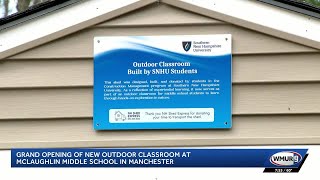 Outdoor classroom opens at McLaughlin Middle School in Manchester