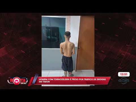Homen com tornozeleira é preso por tráfico de drogas em Timon