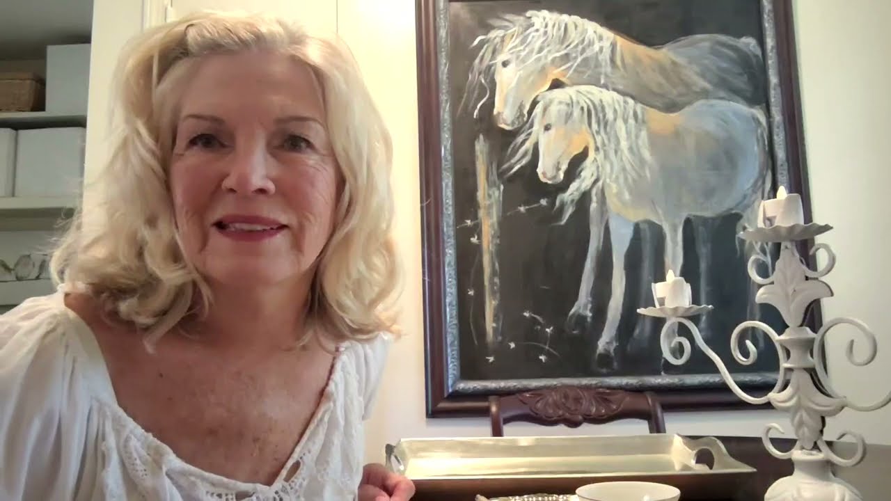 CHINA PAINTING!  The first step is to draw a pattern on the pieces!  