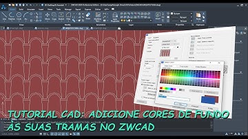Tutorial CAD: Adicione uma Cor de Fundo a um Trama no ZWCAD