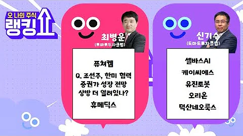 Q. 부부싸움을 하는 이유는? [랭킹쇼, 오 나의 주식] #랭킹쇼 #토마토증권통
