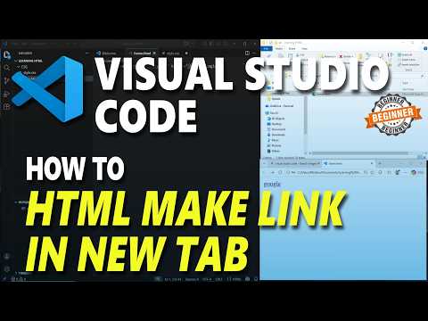 Visual Studio Code HTML How To Make Link Open In New Tab