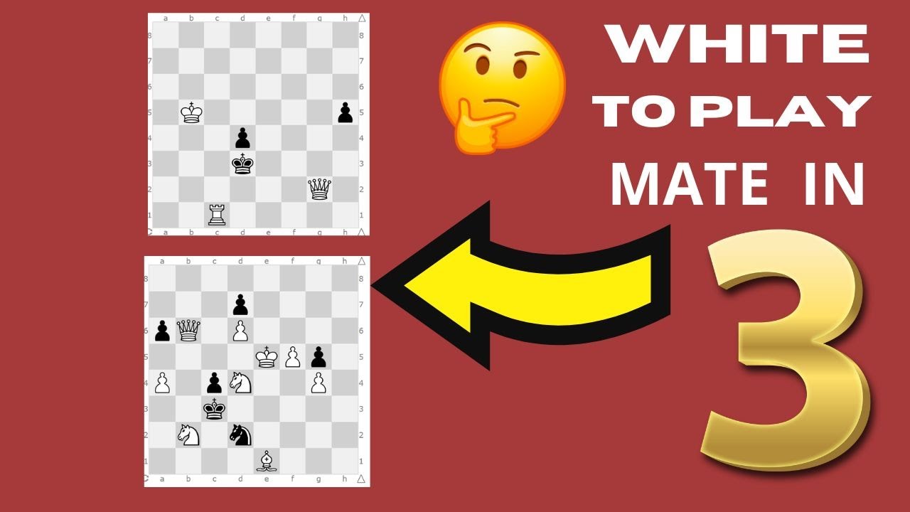 SOLVE TWO CHESS PUZZLES WITH CHECKMATE IN 3 MOVES 099 #ChessTactics # ...