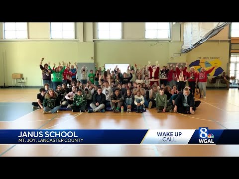 The Janus School share a Happy Holidays and Wake Up Call for WGAL News 8 Today