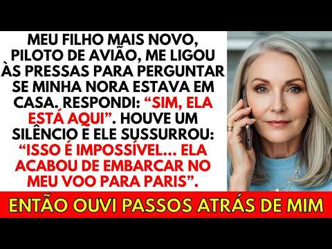 Meu filho piloto ligou apavorado: "Impossível, mãe! Ela está no meu voo... não em casa!"