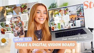 HOW TO MAKE A DIGITAL VISION BOARD! That actually works* / FREE 2024 PLANNING WORKBOOK/ Steph Pase