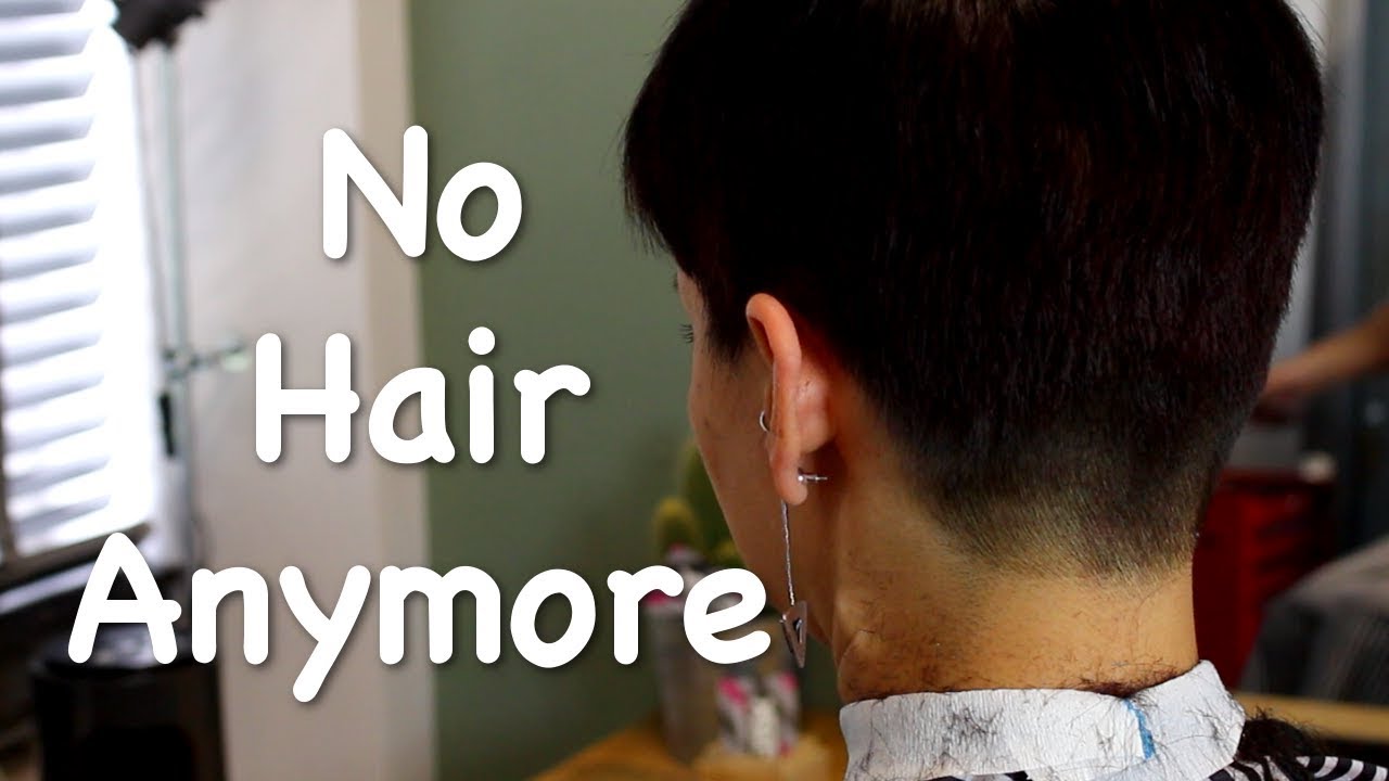 Oh my god, no hair anymore!
