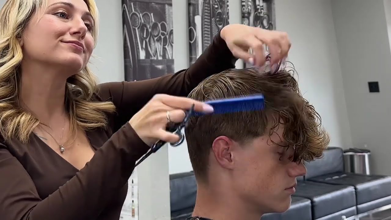 Asmr Men’s Haircut | Lady Barber Ashlee