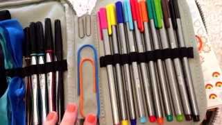 How I Organize My Erin Condren Planner Supplies Using My Kipling 100 Pens Case