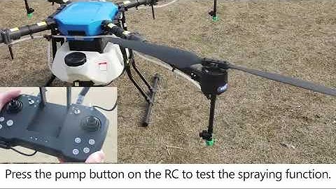 TopXGun agricultural drone F16 basic flight and spray tutorial