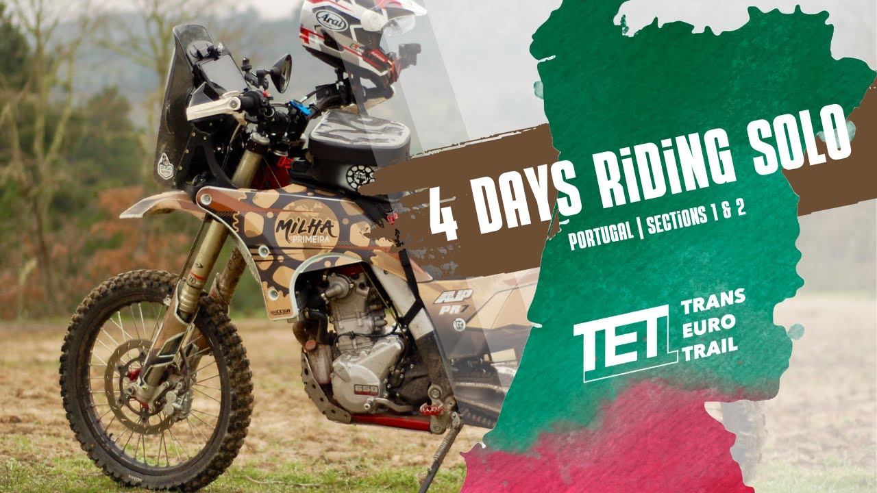 4-дневный тур TET по Португалии, одиночная езда на мотоцикле AJP PR7.