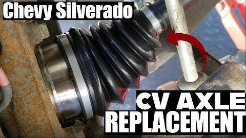 How to replace CV Axle Chevy Silverado 00-06
