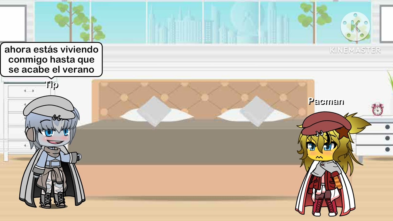 Pmatga compartiendo una habitación románticamente ( mini historia Pacman x Tip )