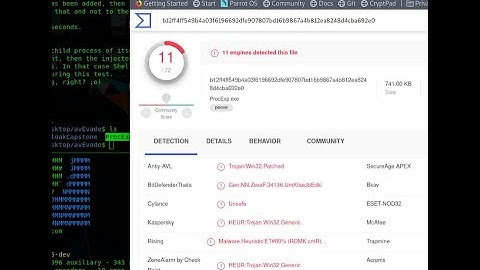 Antivirus Evasion (testing multiple encoders & avEvasion tools)