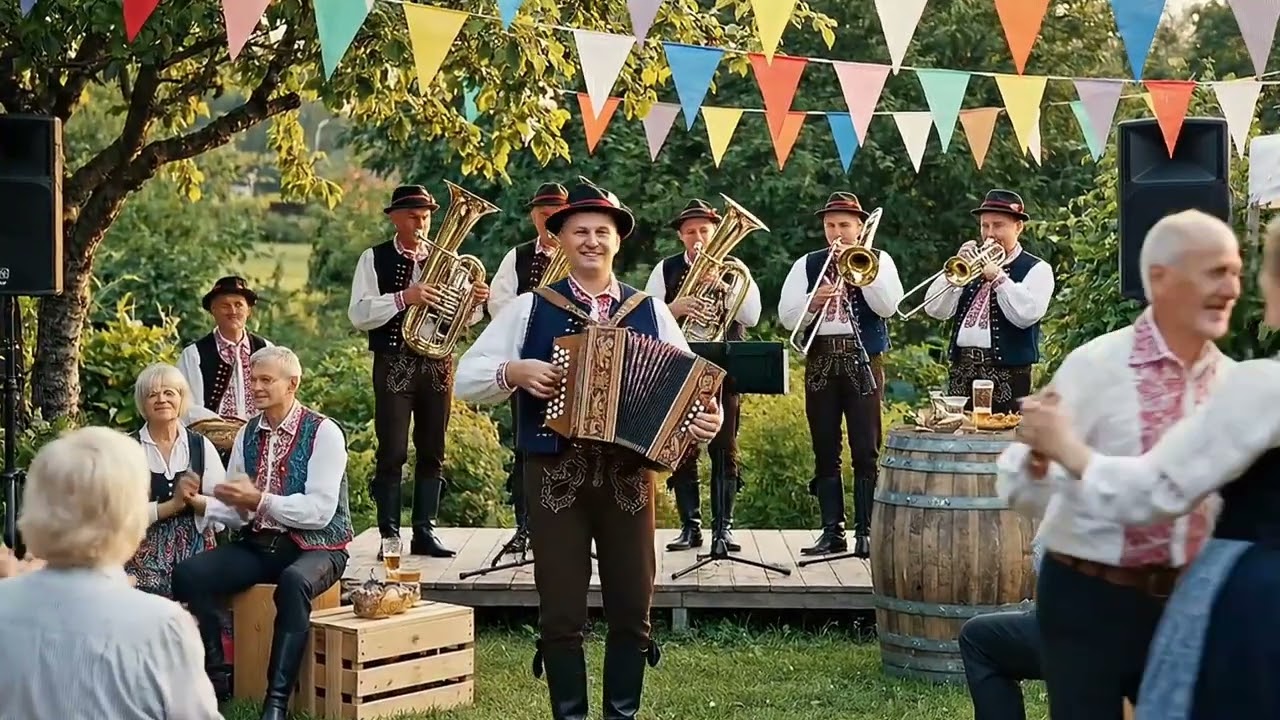German Alps Festival 🎵 Polka, Waltz & Traditional Brass Band Joy | Best Volkmusik Celebration Everyd