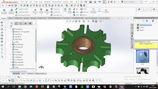 How to design Geneva Wheel in solidworks