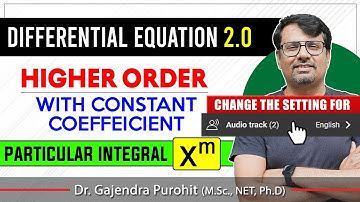 Differential Equation | Higher Order Differential Equations - Particular Integral Part 3 | By GP Sir